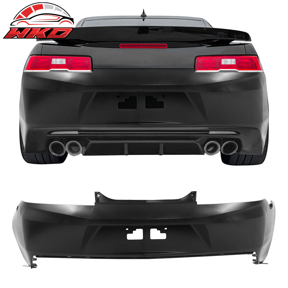 Fits 14-15 Chevy Camaro 6th ZL1 Style Rear Bumper Cover Conversion Replacement