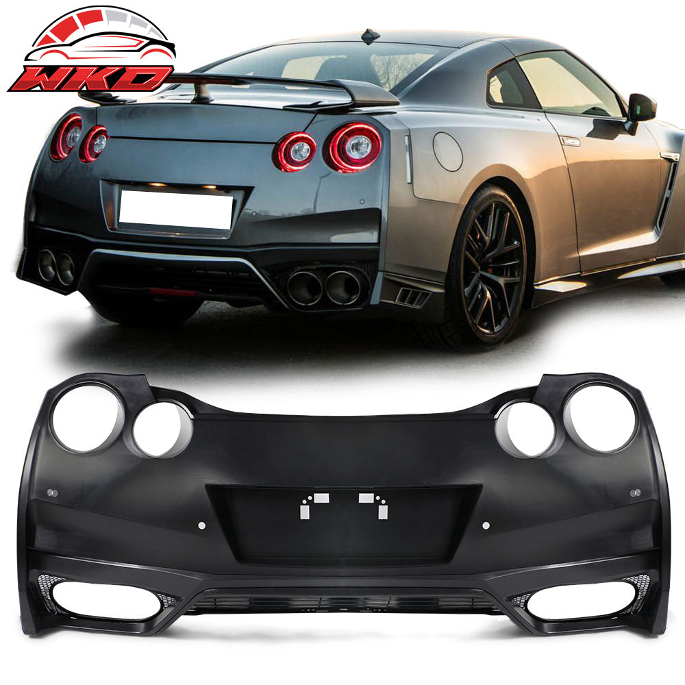 Fits 09-24 Nissan R35 GTR Upgrade 09-16 to 17-24 Rear Bumper Cover Replacement