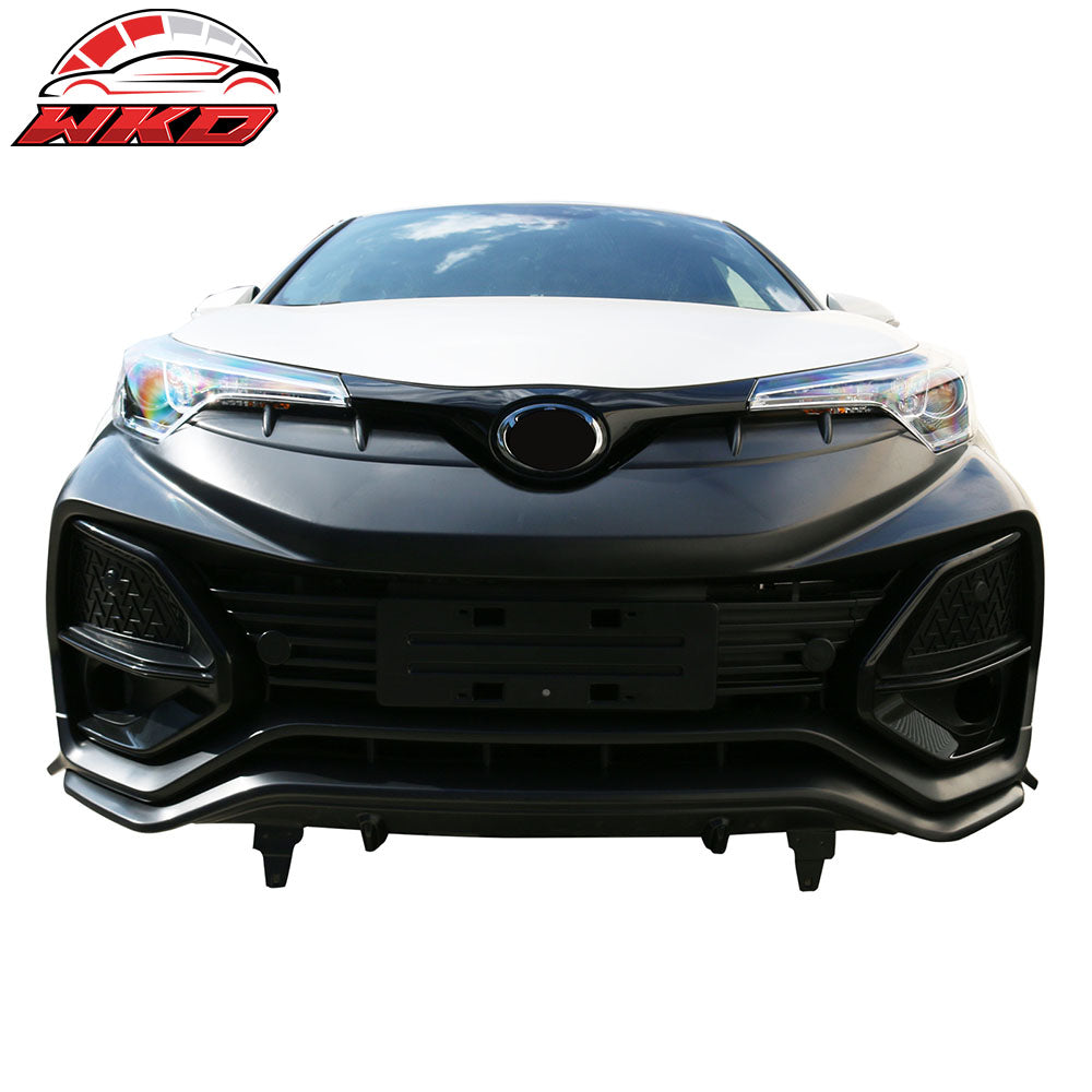 Fits 18-19 Toyota CHR H Style Front Bumper Cover Conversion Unpainted - PP