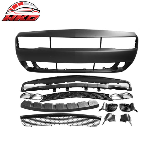 2008-14 Dodge Challenger Front Bumper Cover Grille Conversion PP Replacement | Wholesale