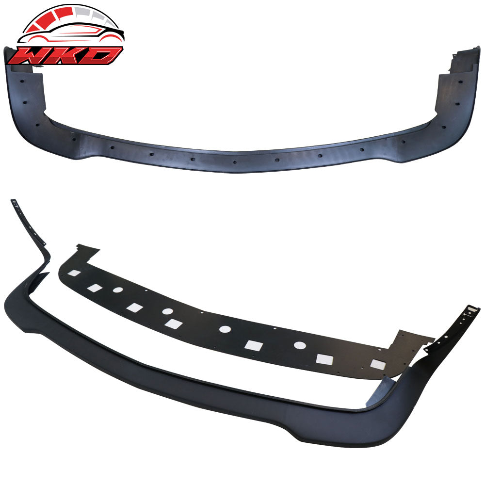 Fits 08-14 Dodge Challenger Front Bumper Cover + SRT Lip + Fender Flares PP