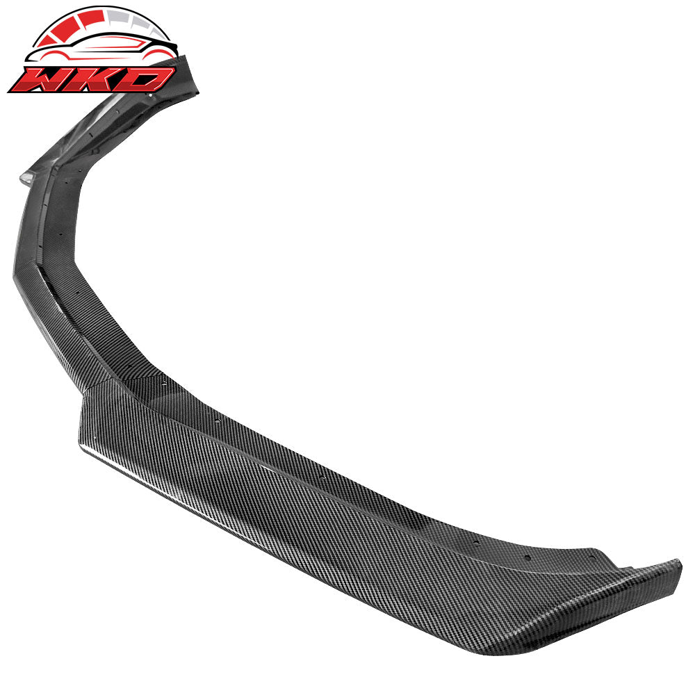 Fits 19-24 Chevrolet Camaro SS Style Front Bumper Cover W/Carbon Fiber Print Lip