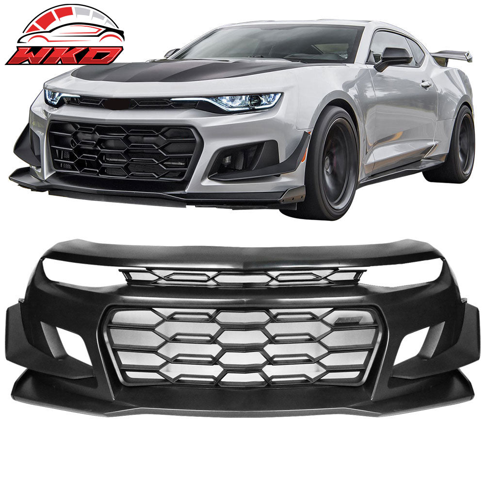 Fits 19-24 Chevy Camaro 1LE Style Unpainted Front Bumper Cover Conversion Guard