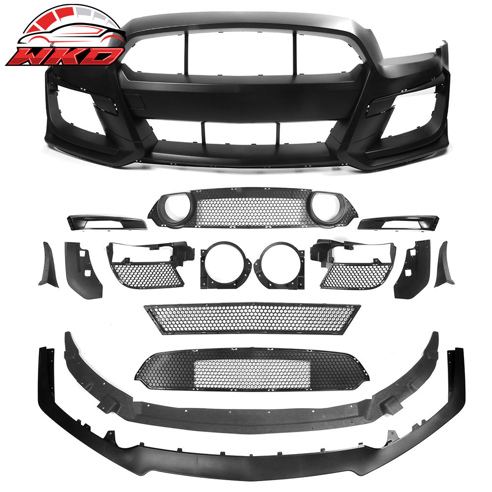 Wholesale 13-14 Ford Mustang Base & GT Front Bumper Cover Conversion PP GT500 Style