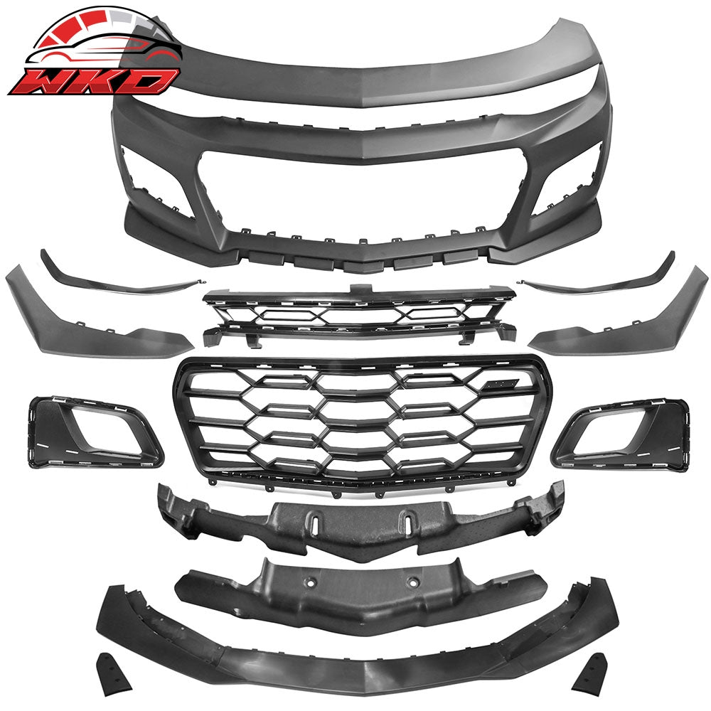 2019-24 Chevrolet Camaro LS LT1 Front Bumper Conversion Cover ZL1 1LE Style | Wholesale Default Title - Wikond Auto