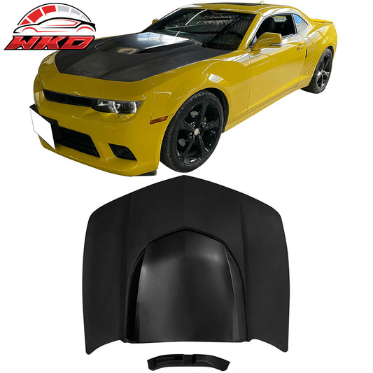 Fits 14-15 Chevy Camaro 1LE Style Front Bumper Conversion + Aluminum Hood Cover