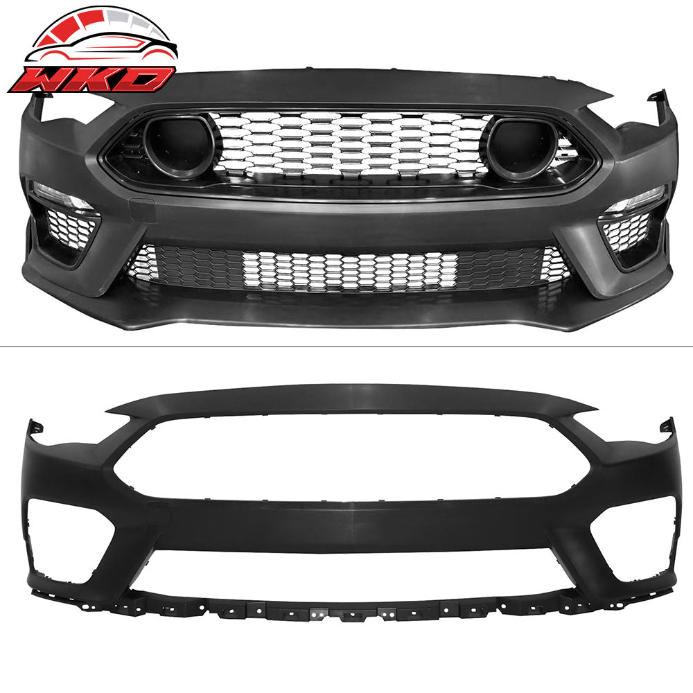 Fits 18-23 Ford Mustang Mach 1 Style PP Front Bumper Cover Conversion Unpainted