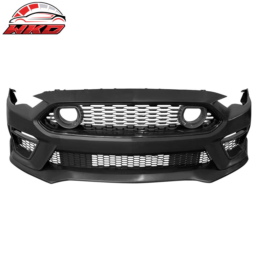 18-23 Ford Mustang 2021 Mach-1 Style Front Bumper Cover with Lip LED Grille | Wholesale