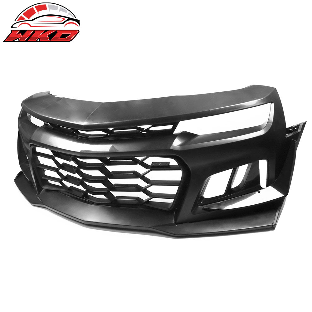 Fit 14-15 Chevy Camaro 5th to 6th Gen 1LE Style Front Bumper Cover w/ Headlights