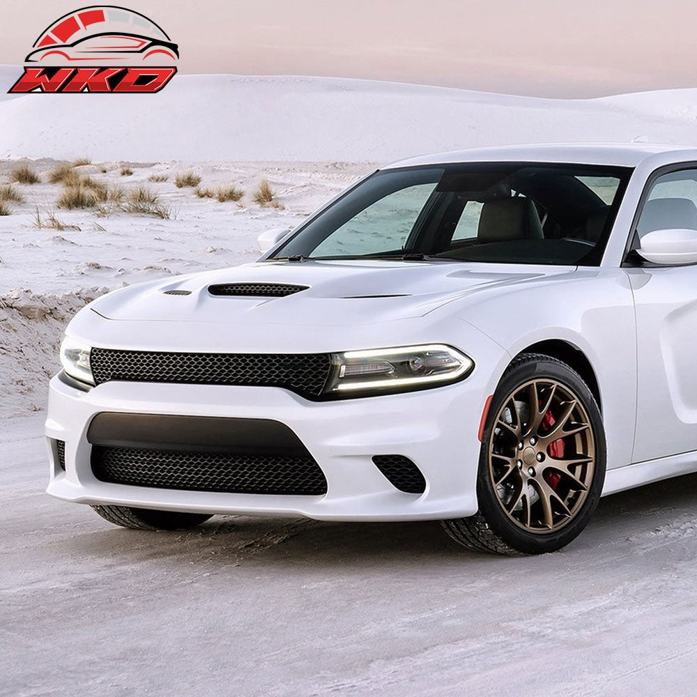 For 15-23 Charger Sedan 15 SRT Hellcat Style Front Bumper Conversion Replacement