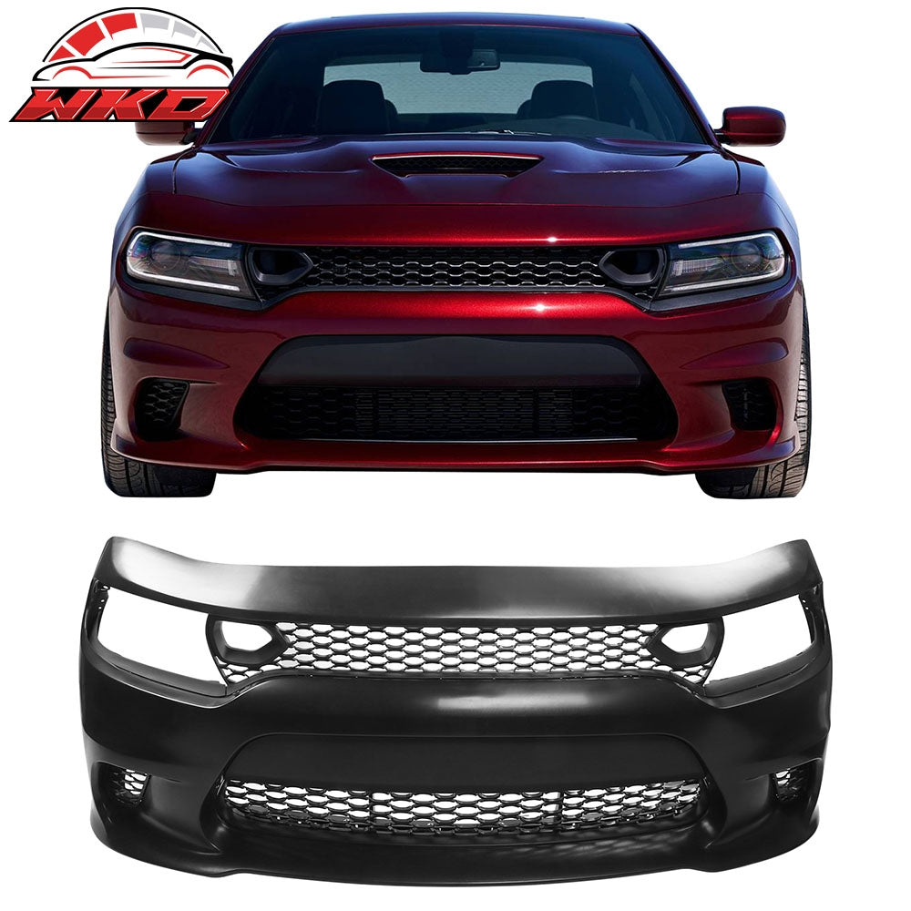 Fits 15-23 Charger SXT RT 19 SRT Hellcat Bumper Conversion W/ Fascia Applique PP
