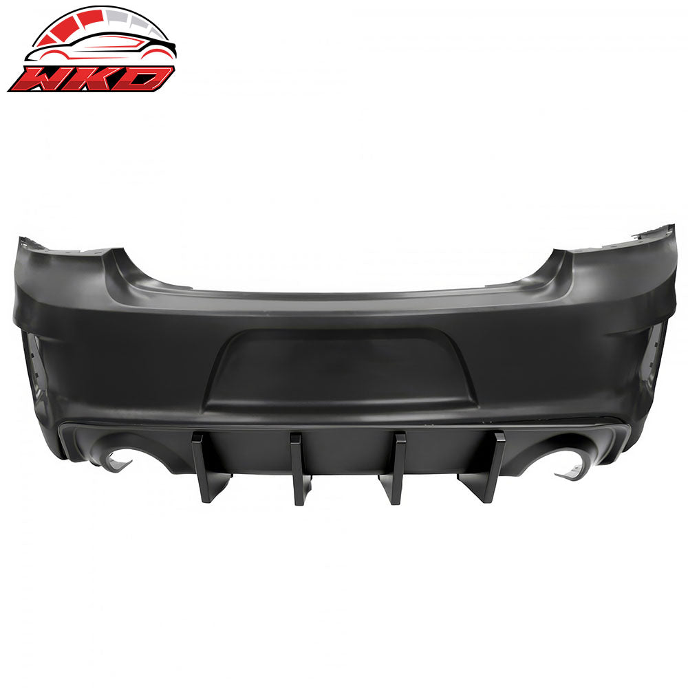 Fits 20-23 Charger Widebody SRT Rear Bumper Assembly Replacement + Diffuser Lip