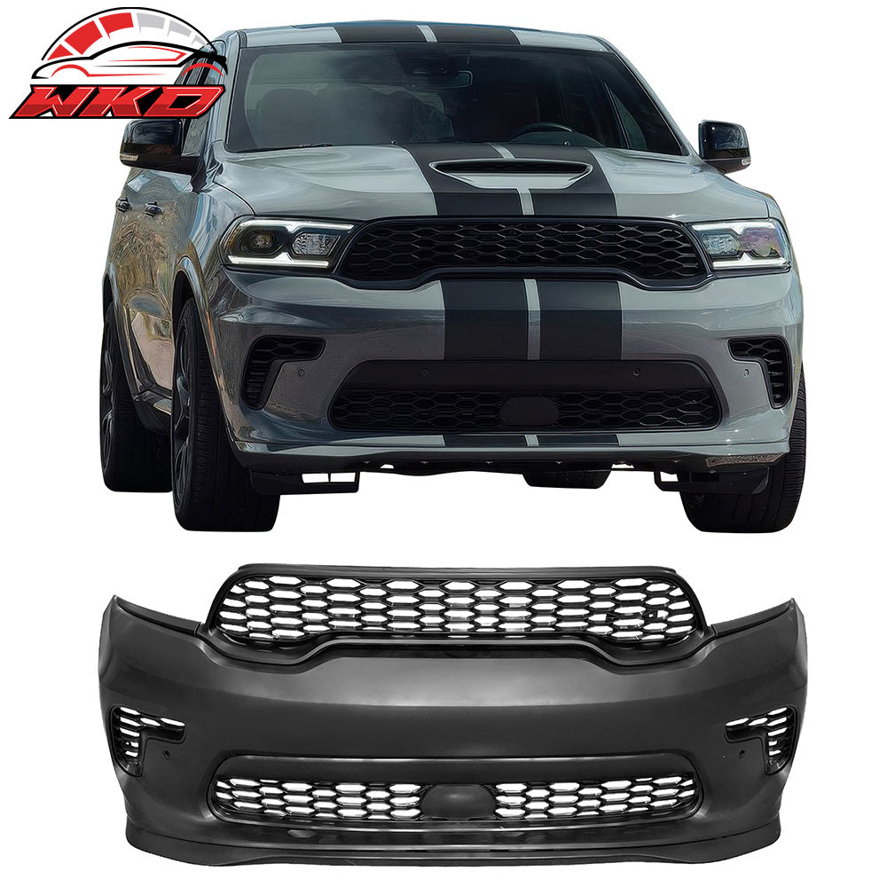 Fits 21-25 Dodge Durango Front Bumper Cover 2021+ Hellcat Style Conversion Kit