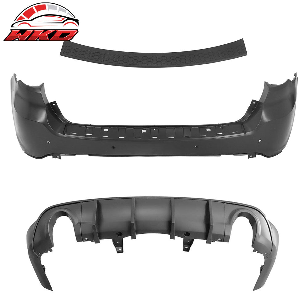 Fits 21-25 Dodge Durango Rear Bumper Cover Hellcat Style Conversion V1 Diffuser