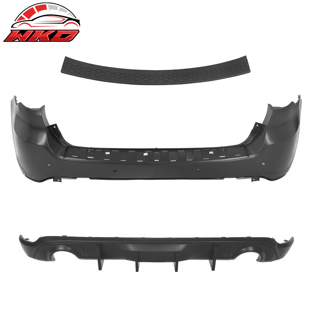 Fits 21-25 Dodge Durango Rear Bumper Cover Hellcat Style Conversion V2 Diffuser