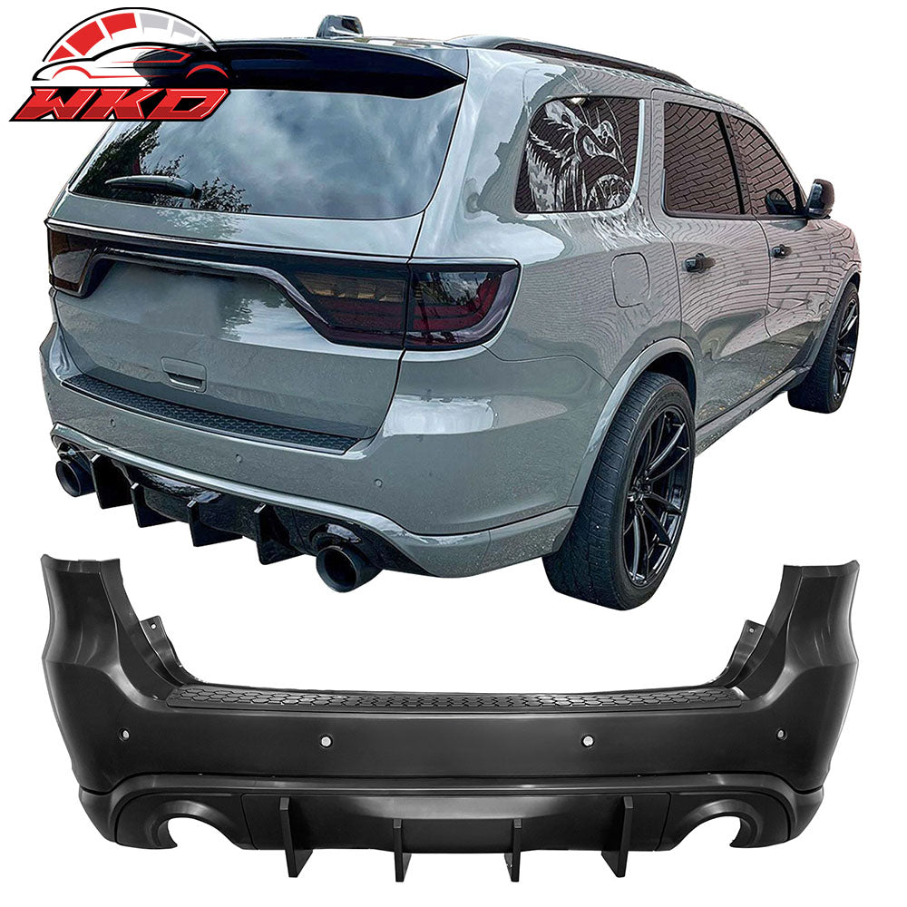 Fits 21-25 Dodge Durango Front Rear Bumper Hellcat Style Conversion V2 Diffuser