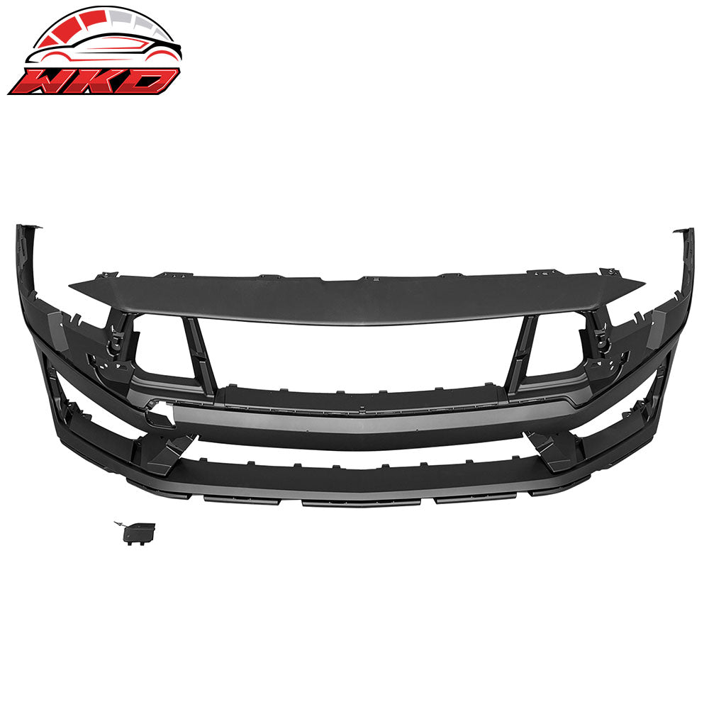 Fits 24-26 Ford Mustang Dark Horse Style Front Bumper Conversion Kit W/ Grilles