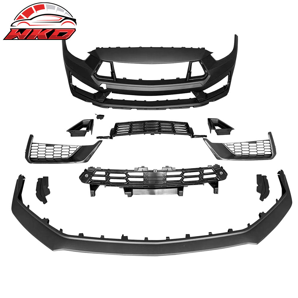Wholesale 15-17 Ford Mustang 24+ Dark Horse HP Style Front Bumper Conversion W/ Grille