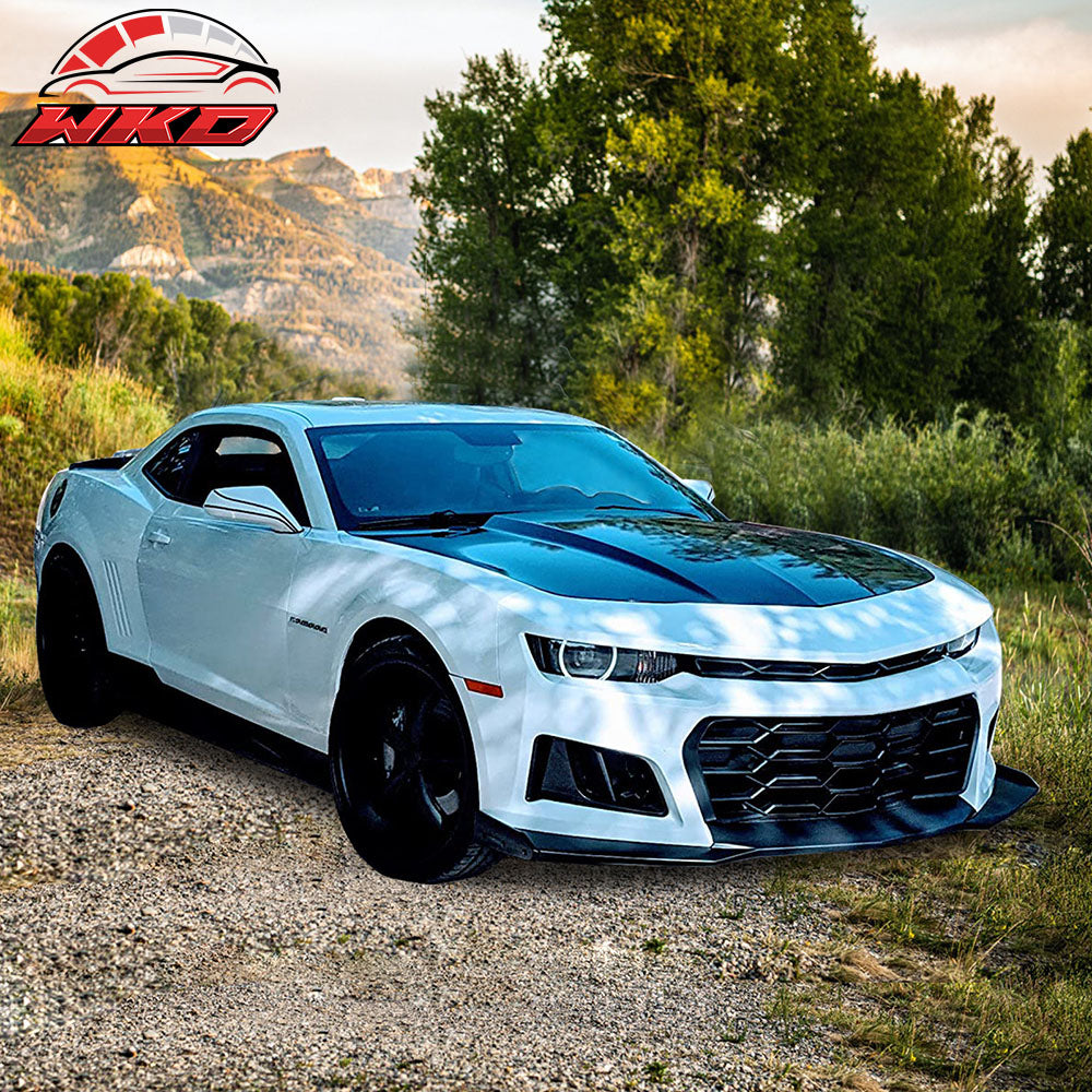 Fits 10-13 Chevy Camaro 1LE Style PP Front Bumper Cover Conversion + Harnesses