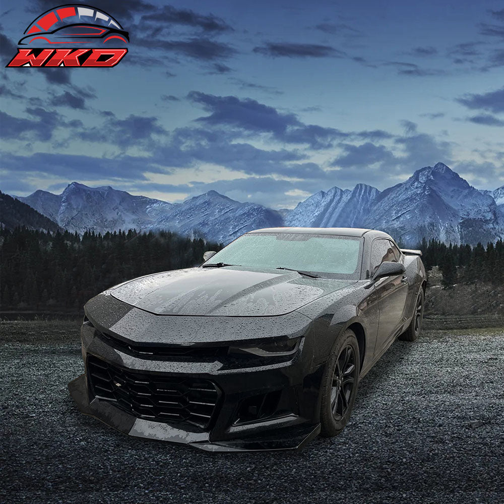 Fits 10-13 Chevy Camaro 1LE Style PP Front Bumper Cover Conversion + Harnesses