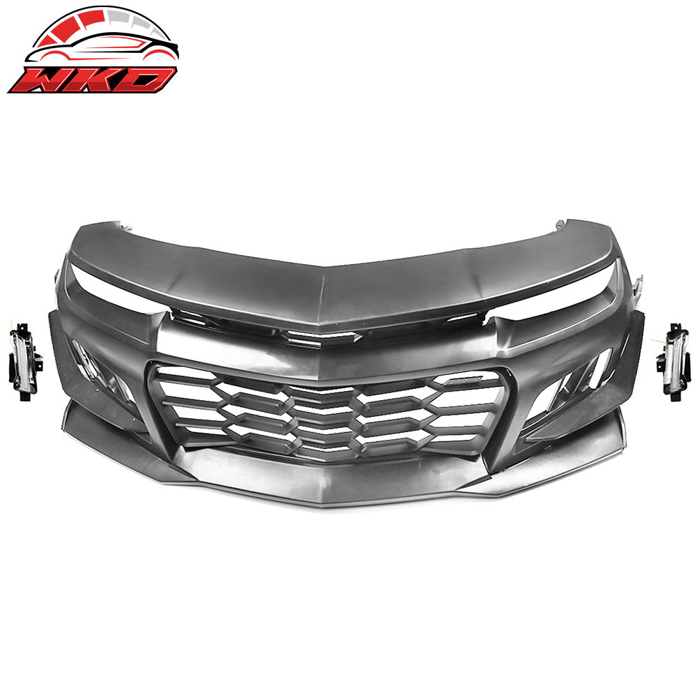 2014-15 Chevy Camaro 1LE Style PP Front Bumper Conversion w/ Clear Fog Lights | Wholesale