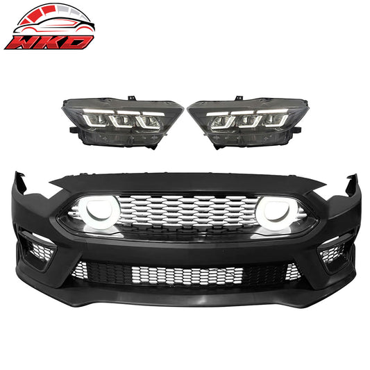 For 18-23 Ford Mustang 2021 Mach 1 Style Front Bumper Cover LED Grille Headlight | Wholesale
