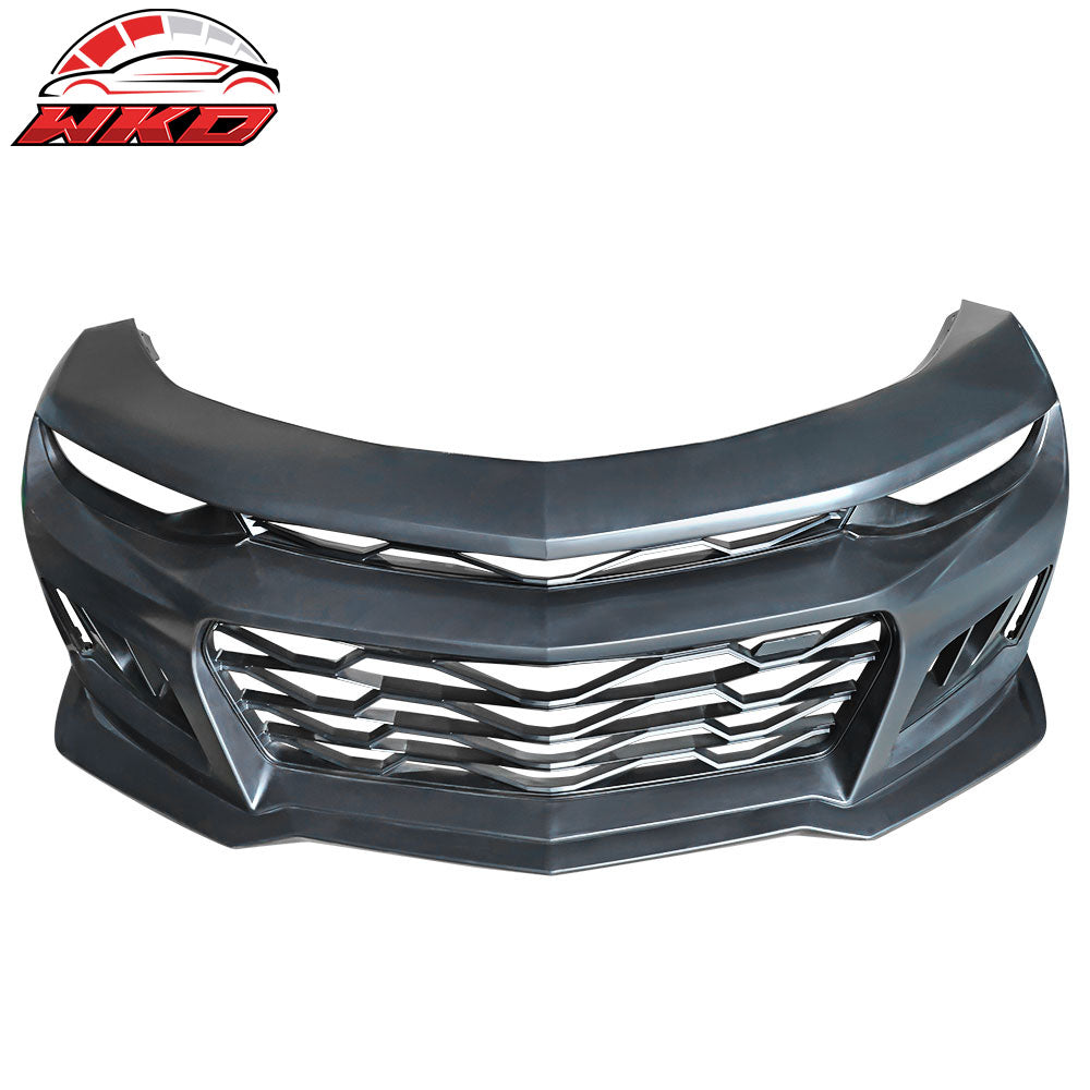 Fits 19-24 Chevy Camaro ZL1 Style Front Bumper Cover Conversion Guard W/ Canards