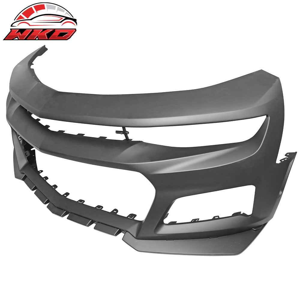 Fits 19-24 Chevy Camaro LS LT1 ZL1 Style Front Bumper Cover Conversion + Canards