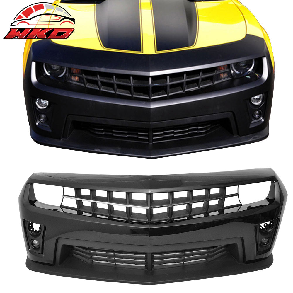 Fits 10-13 Chevy Camaro ZL1 Style Front Bumper Cover PP Painted #WA8555 Black