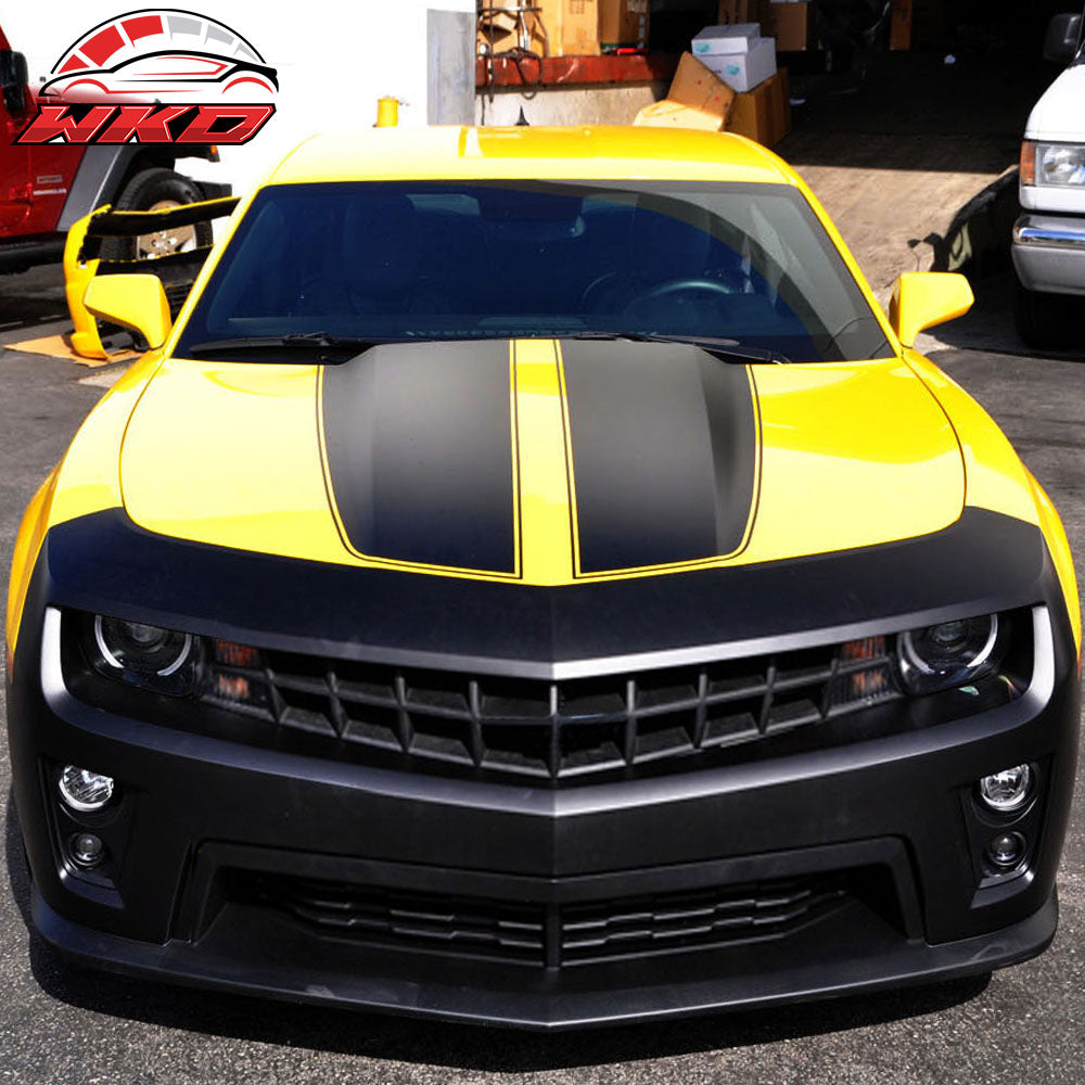Fits 10-13 Chevy Camaro ZL1 Style Front Bumper Cover PP Painted #WA8555 Black
