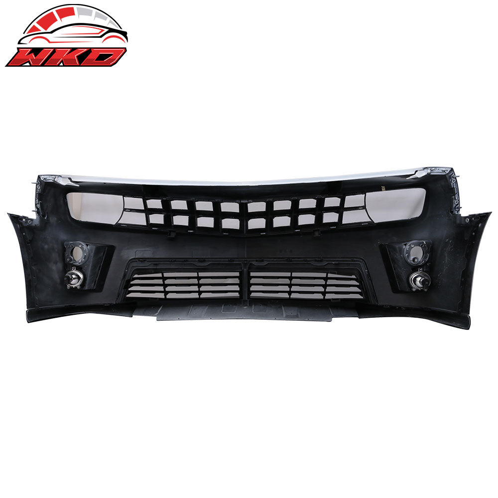 Fits 10-13 Chevy Camaro ZL1 Style Front Bumper Cover PP Painted #WA8624 White