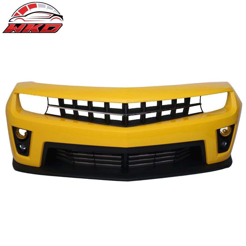 Wholesale 10-13 Chevy Camaro ZL1 Style Front Bumper Cover PP Painted #WA9414 Yellow - Wikond Auto