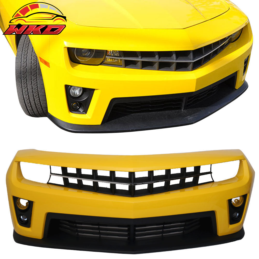 Fits 10-13 Chevy Camaro ZL1 Style Front Bumper Cover PP Painted #WA9414 Yellow