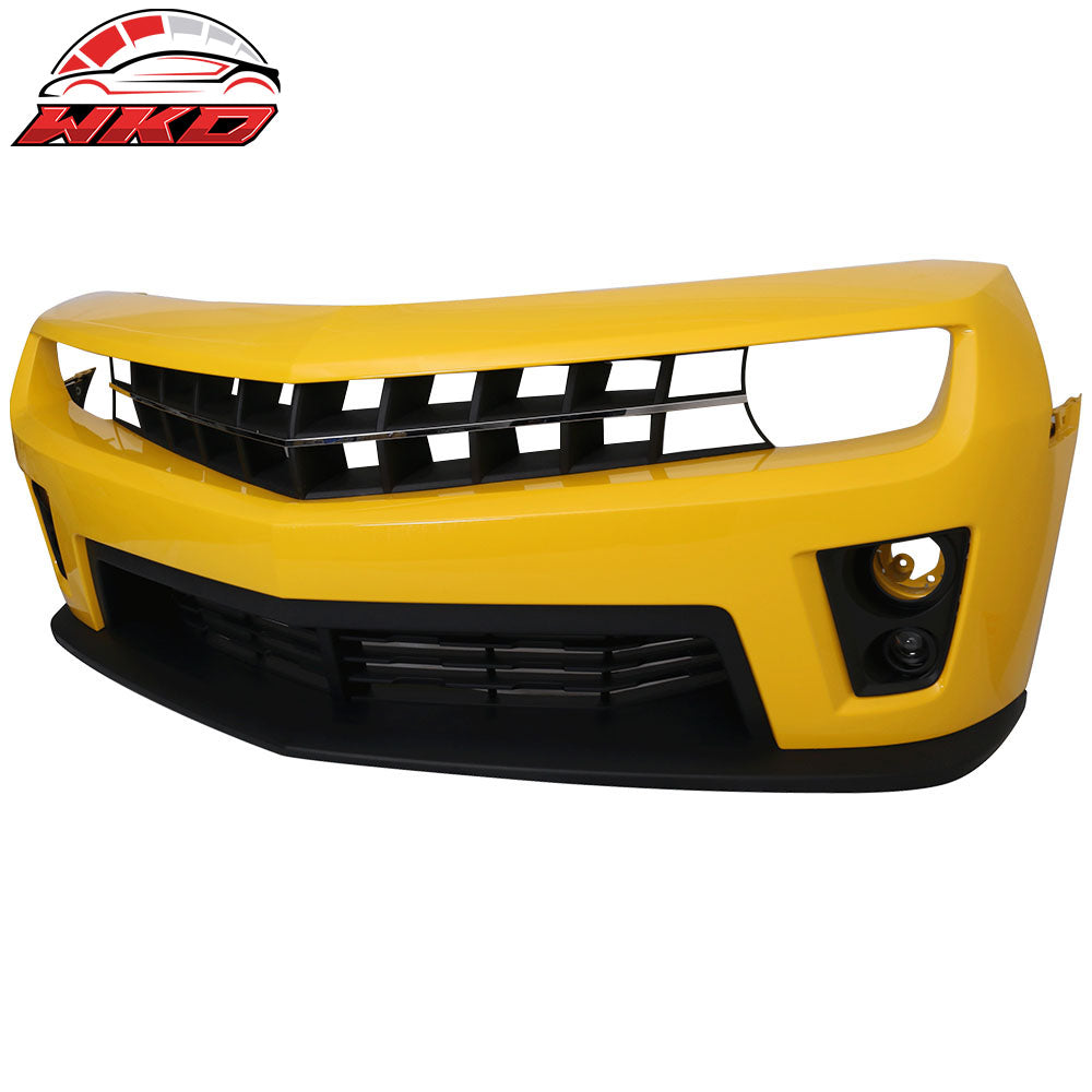 Fits 10-13 Chevy Camaro ZL1 Style Front Bumper Cover PP Painted #WA9414 Yellow