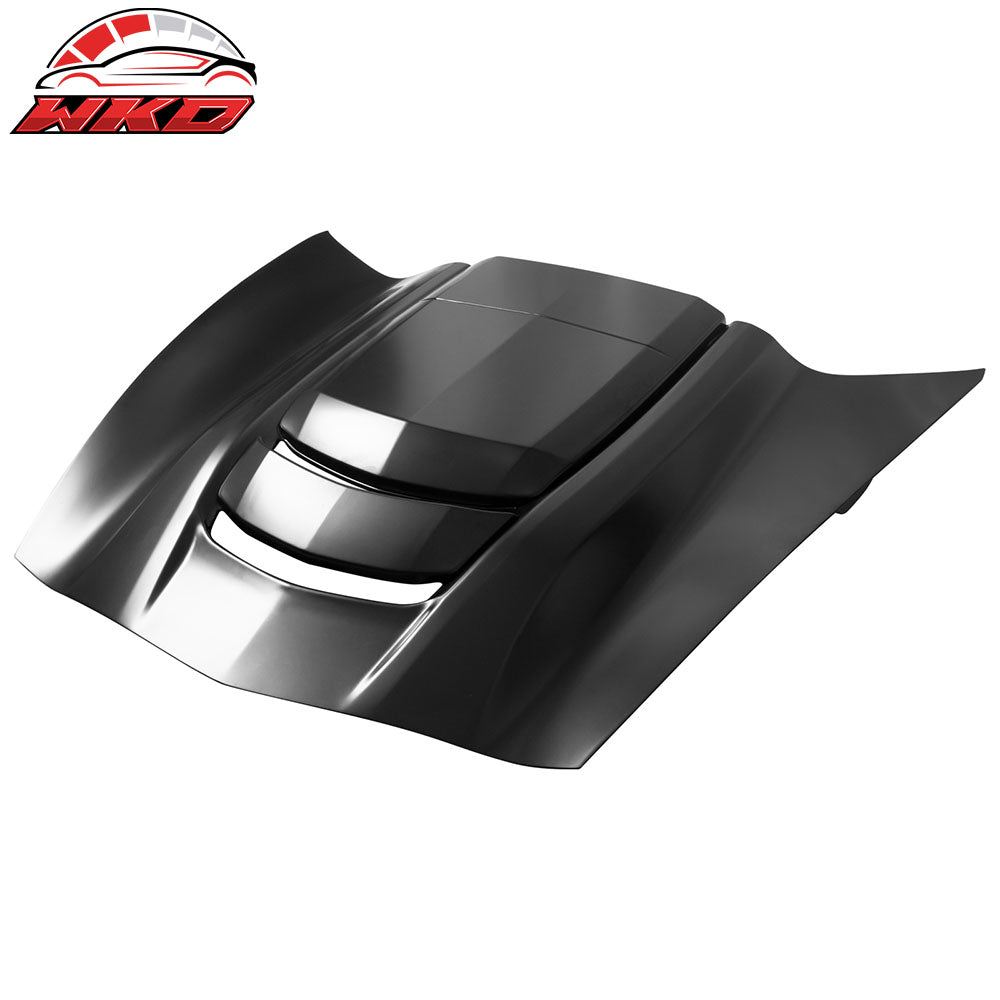 Fits 14-19 Chevy Corvette C7 ZR1 Style Cowl Vented Extractor Front Bumper Hood