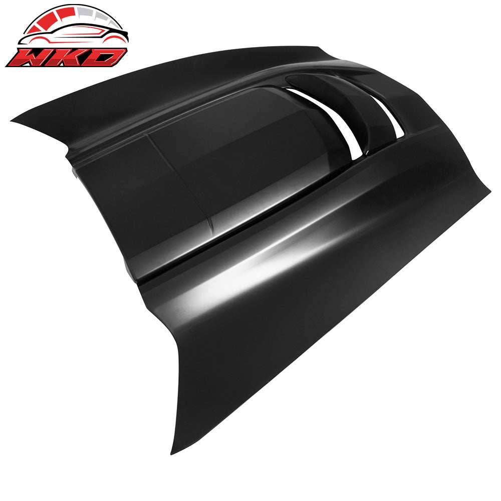 Fits 14-19 Chevy Corvette C7 ZR1 Style Cowl Vented Extractor Front Bumper Hood