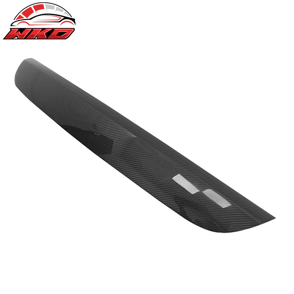Fit 15-23 Dodge Charger OE Style Front Bumper Face Bar Molding Trim Carbon Fiber