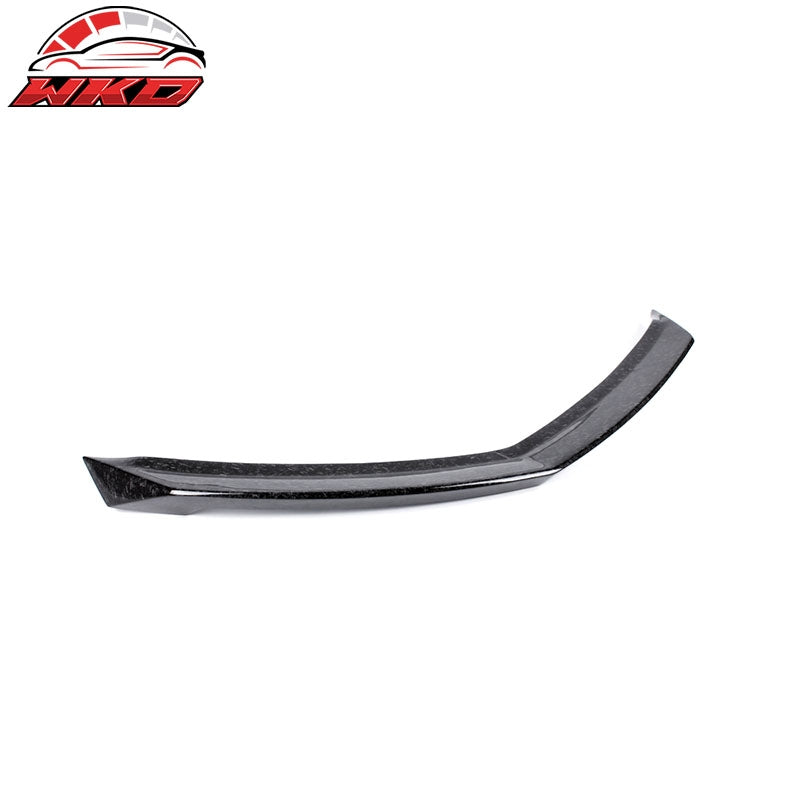 Fits 16-19 Cadillac ATS V Style Rear Trunk Spoiler Lip Matte Forged Carbon Fiber