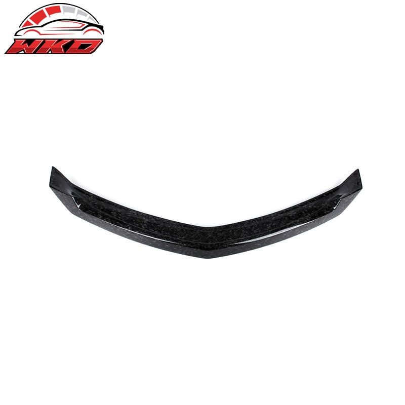 Fits 16-19 Cadillac ATS V Style Rear Trunk Spoiler Lip Matte Forged Carbon Fiber