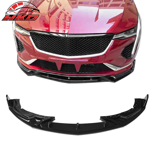 Wholesale 20-26 Cadillac CT4 Gloss Black Front Bumper Lip Spoiler Splitter PP 3PC