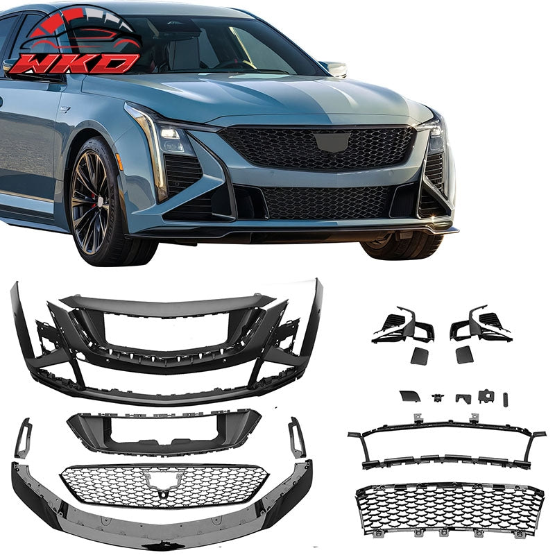 Wholesale For 25-26 Cadillac CT5 Front Bumper Cover V Blackwing Style Conversion PP Fascia