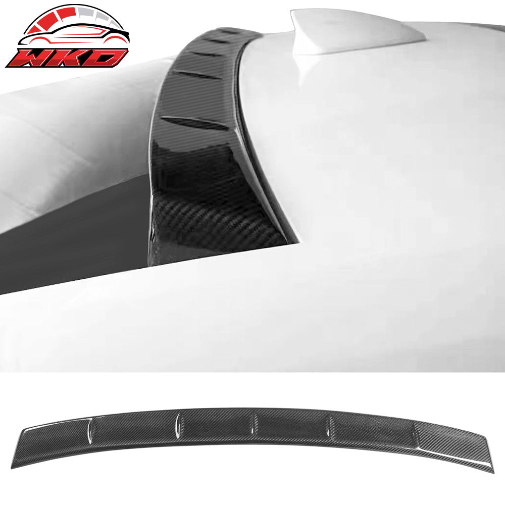 Fits 20-23 Cadillac CT5 IKON Style Carbon Fiber Window Rear Roof Spoiler Wing