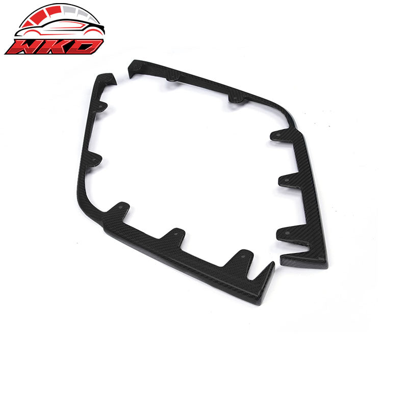 Wholesale 09-15 Cadillac CTS V KPE Style Front Bumper Lip Splitter Matte Carbon Fiber