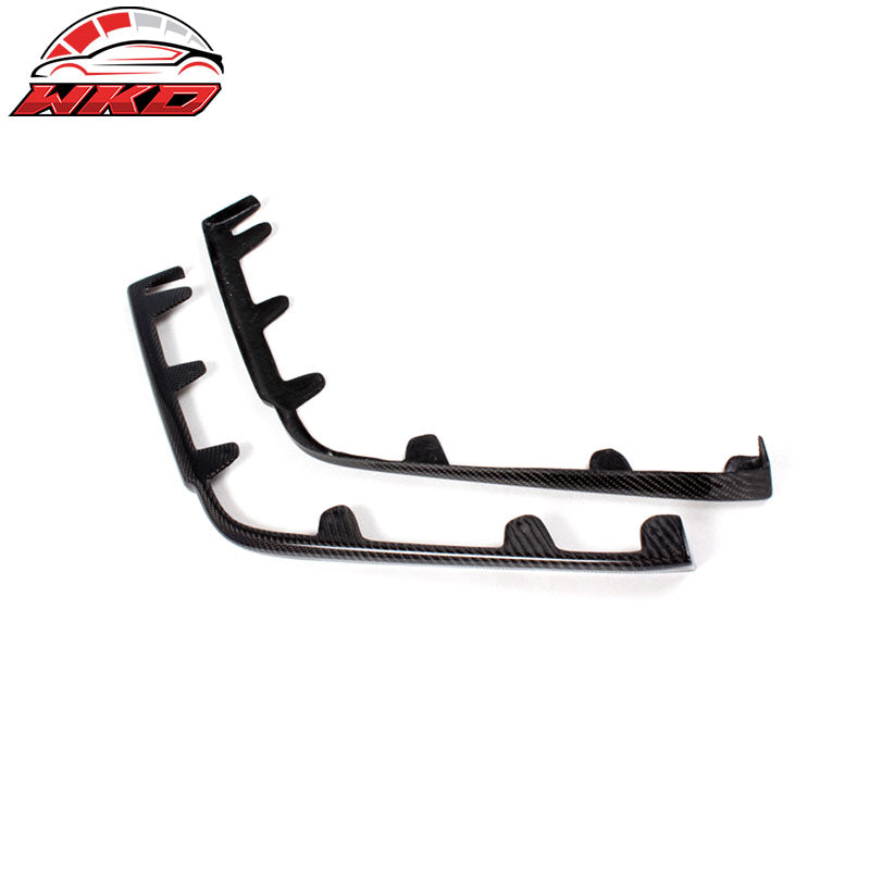 Fits 09-15 Cadillac CTS V KPE Style Front Bumper Lip Splitter Matte Carbon Fiber