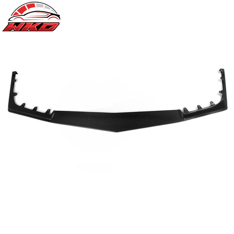 Wholesale 09-15 Cadillac CTS V HEN Style Front Bumper Lip Spoiler Matte Carbon Fiber