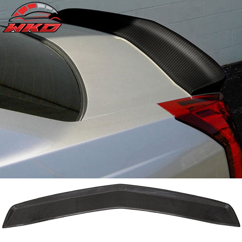 Fits 03-07 Cadillac CTS Sedan OE Style Trunk Spoiler Wing - Matte Carbon Fiber