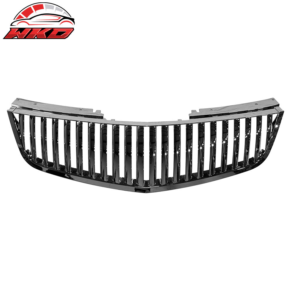 Wholesale 06-11 Cadillac DTS Vertical Style Bumper Upper Grille Hood Grill Chrome ABS