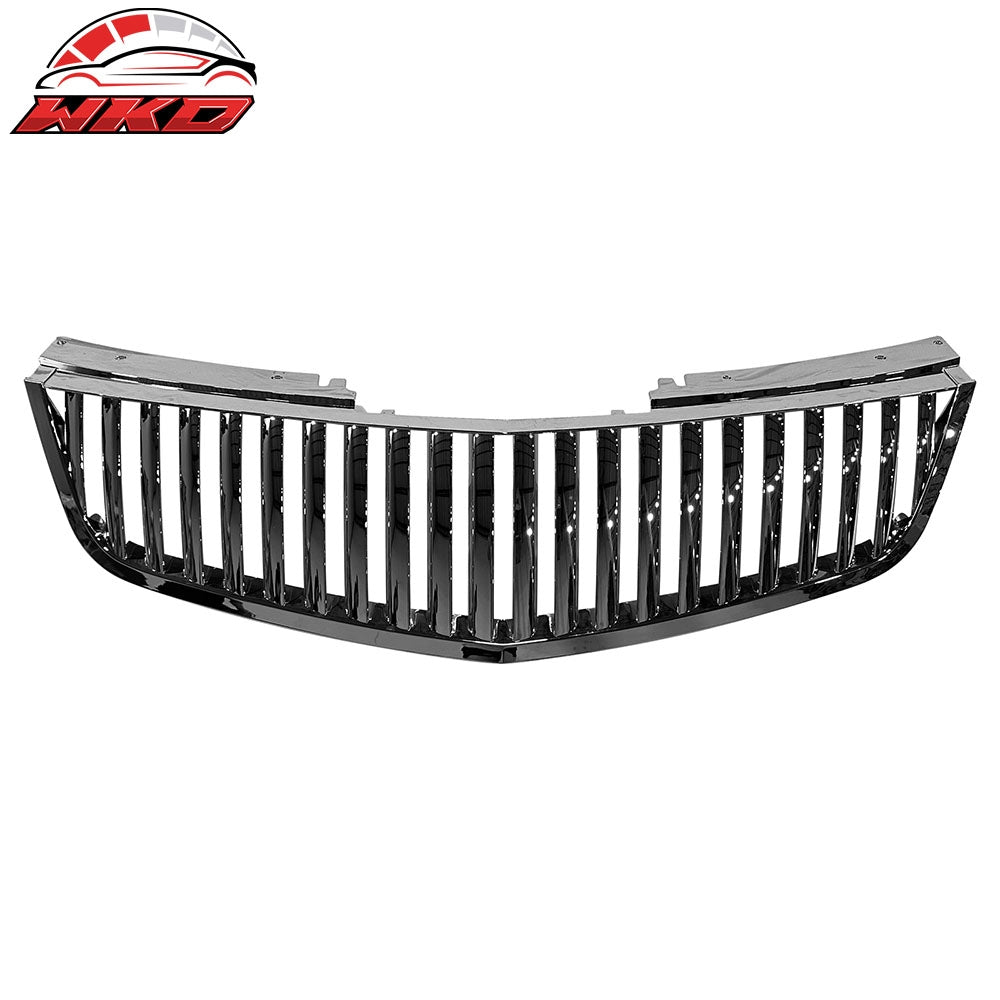 Wholesale 06-11 Cadillac DTS Vertical Style Bumper Upper Grille Hood Grill Chrome ABS