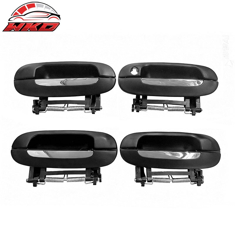 Wholesale 00-05 Cadillac DeVille 4PCS Black ABS Door Handle Covers with 1 Keyhole