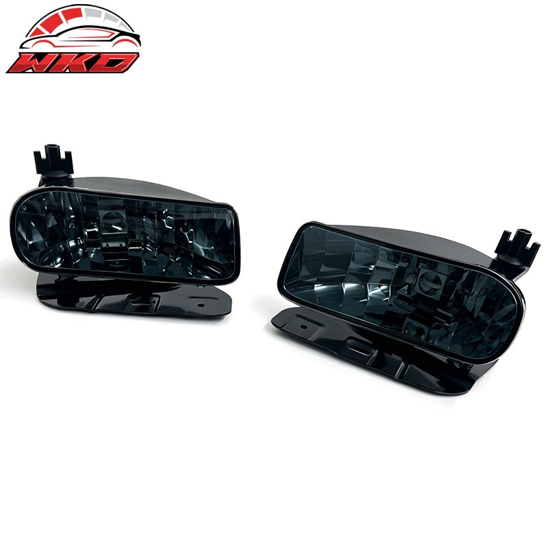 Fits 02-06 Cadillac Escalade SUV/ESV/EXT Front Bumper Fog Lights Smoke Lens 2PCS